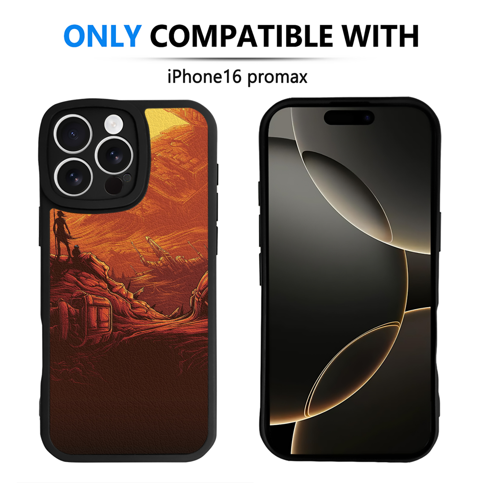 （画像用） スター・ウォーズ Star Wars 【iPhone 16シリーズ対応】シリコンスマホケース（レザー調） 材質：シリコン